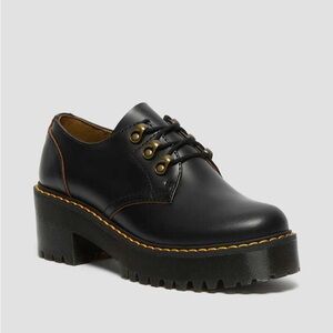 Dr. Marten Leona Heeled Oxford Loafer US7